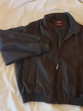 Nordstrom Men's Dark Forest Zip-Up Sweater Jacket, Size L